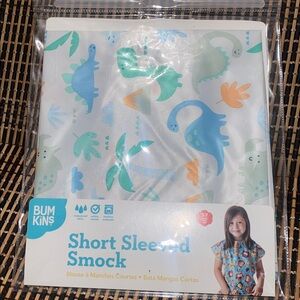 Bumkins Sleeved Smock dinosaur print
